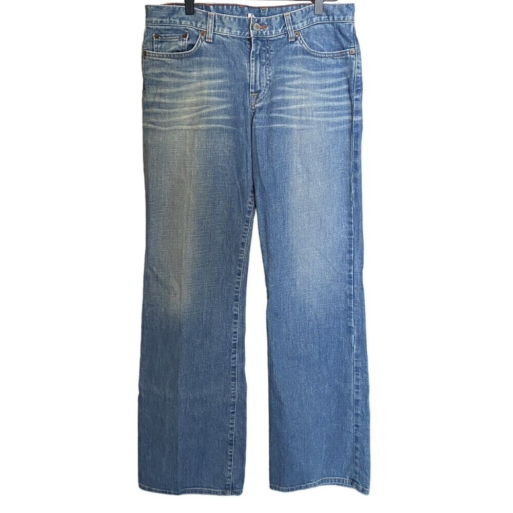 Lucky Brand Women's Jeans Peanut Pants Dungarees 12/31 Long Low Rise Boot Cut